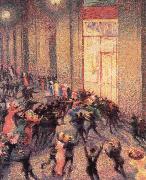 Umberto Boccioni, a fight in the arcade